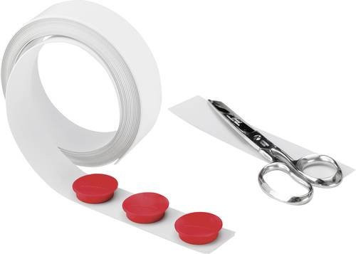 Magnetoplan Metallband Weiß B: 35 mm, L: 5 m, H: 0,3 mm - Bild 1