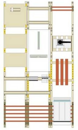 Hager Mess- und Wandlerfeld UF53WG5-LS in Weiß - Bild 1