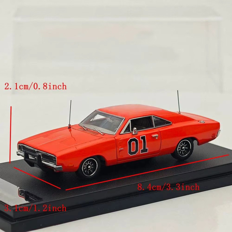 Mini Forge Charger General Lee R/T 1969, Druckguss-Modellauto, 1:64 - Bild 3