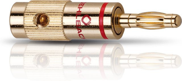 Oehlbach Banana B1 Bananenstecker gerade Gold 4er-Set für bis zu 10mm² - Bild 1