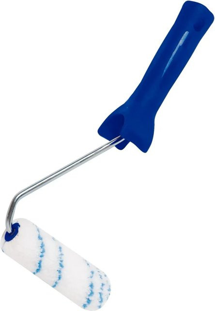 LUX-TOOLS Lasuren-Roller für Dünnschicht-Lasur, Mini-Lackierrolle, Blau, Breite: 10 cm - Bild 1