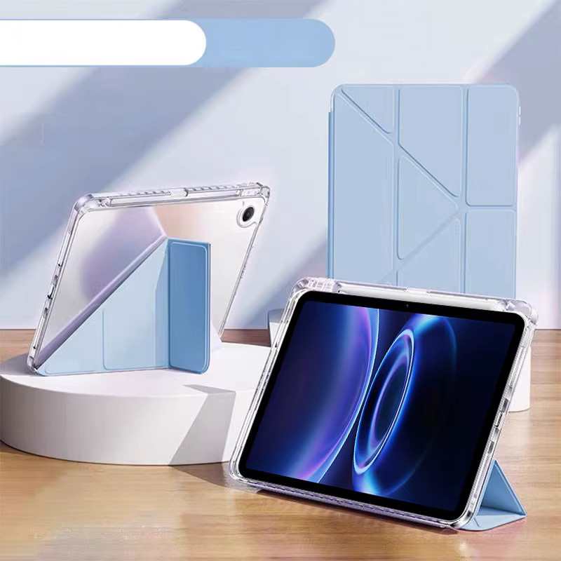 Xiaomi Smartcase für Redmi Pad 2 SE 9,7 Zoll in Schwarz mit Stifthalter und faltbarem Stand aus Leder, stoßfeste Hülle - Bild 1