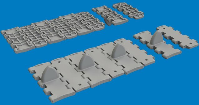 Tamiya T-34 waffle tracks - Print - Bild 1