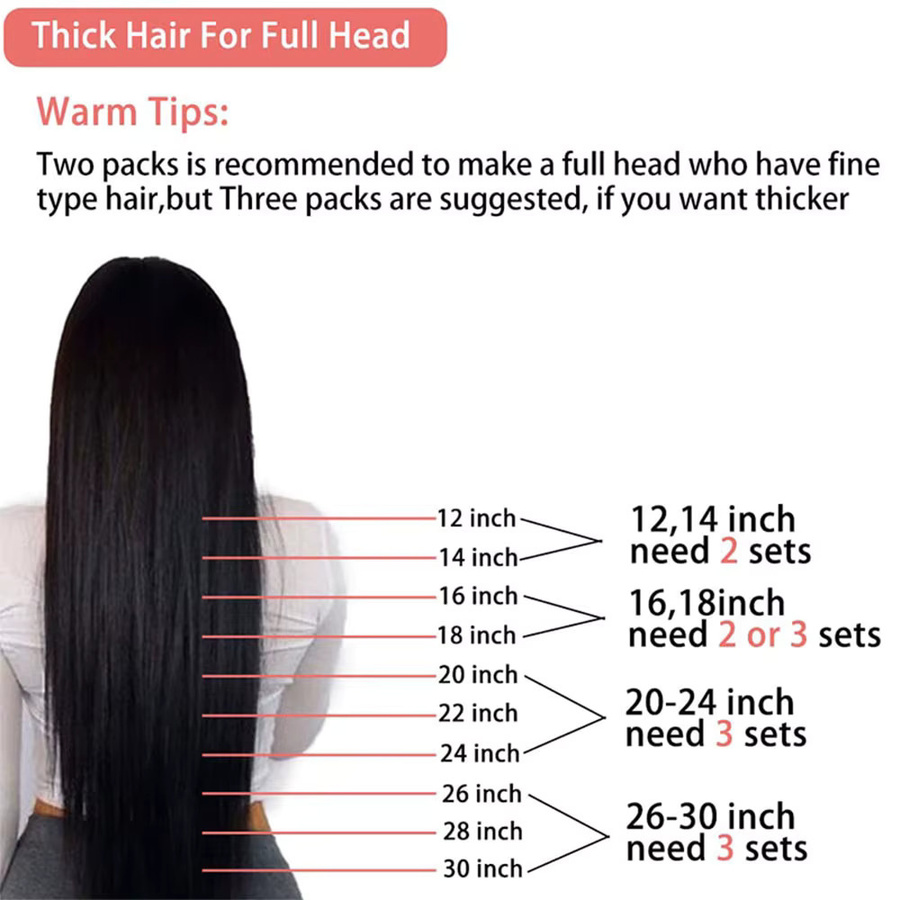 xbeauty Tape-In-Haarverlängerungen, 100 % Echthaar, glatt, Damen, 26 Zoll - Bild 5