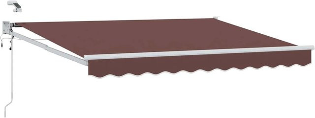 vidaXL Elektrische Ausziehbare Markise Braun B: 3,5 m, T: 2,5 m - Bild 1