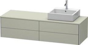 Duravit Waschtischunterschrank XSquare in Taupe Matt mit 4 Schubladen, B/T/H: 160 x 54,8 x 40 cm - Bild 1