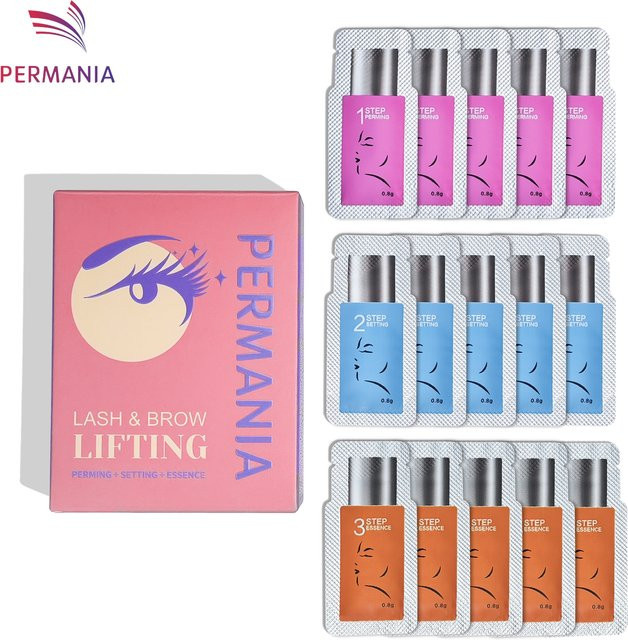 PERMANIA Lash & Brow Lift Wimperndauerwellen-Set, Lotion - Bild 1