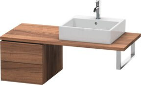Duravit Unterschrank L-Cube in Nussbaum Natur mit 2 Schubladen, B: 42 cm, T: 40 cm, H: 54,7 cm - Bild 1