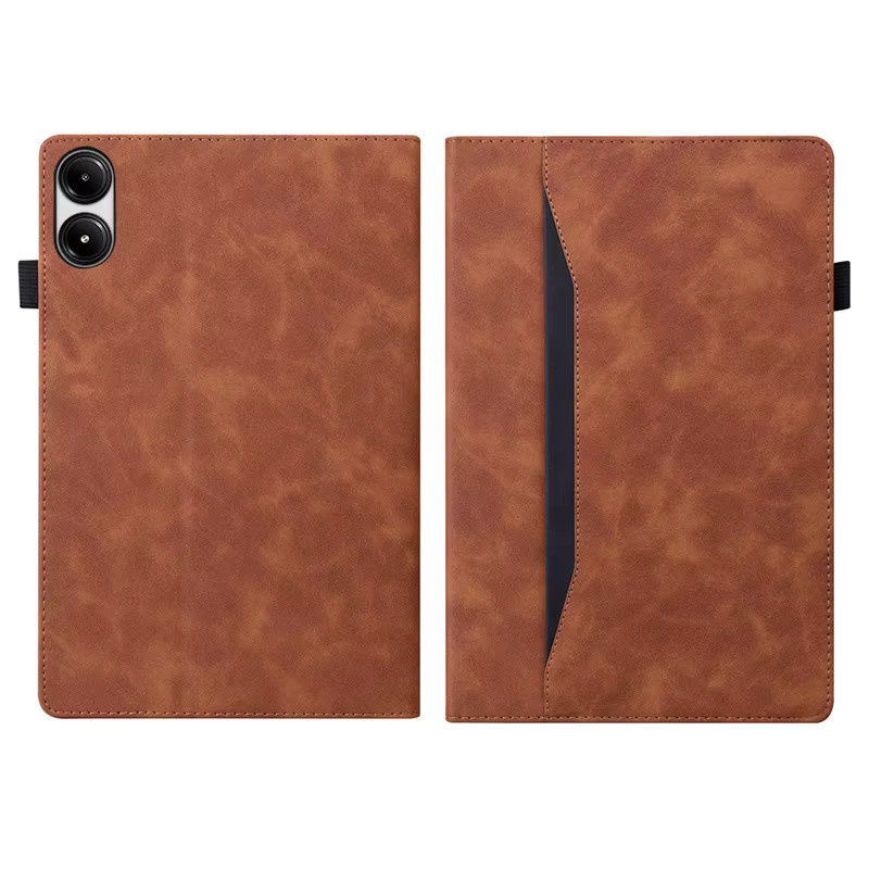 Luxus PU Leder Brieftasche Schutzhülle für Xiaomi Redmi Pad Pro 2025, 12,1 Zoll, in Grün oder Braun - Bild 2
