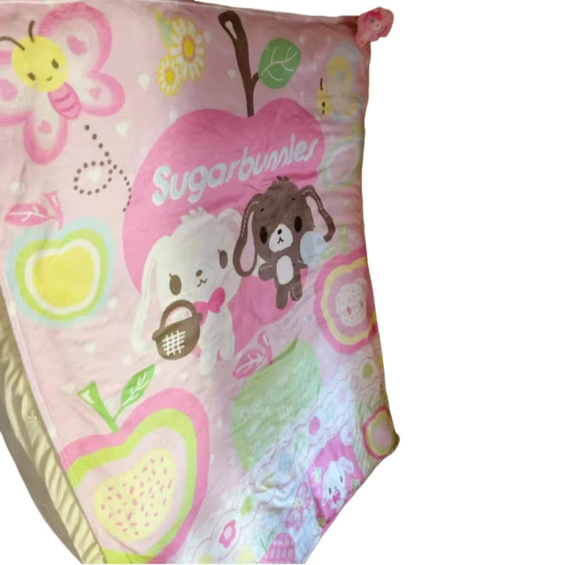 Bandai Plüschdecke Apfel-Sugarbunnies Korallen Multicolor B x H: 200 x 150 cm - Bild 2