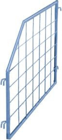 VARIOfit Palettenaufsatz Trenngitter schräg in Blau, Tiefe: 75 cm, Nutzhöhe: 100 cm / 50 cm - Bild 1