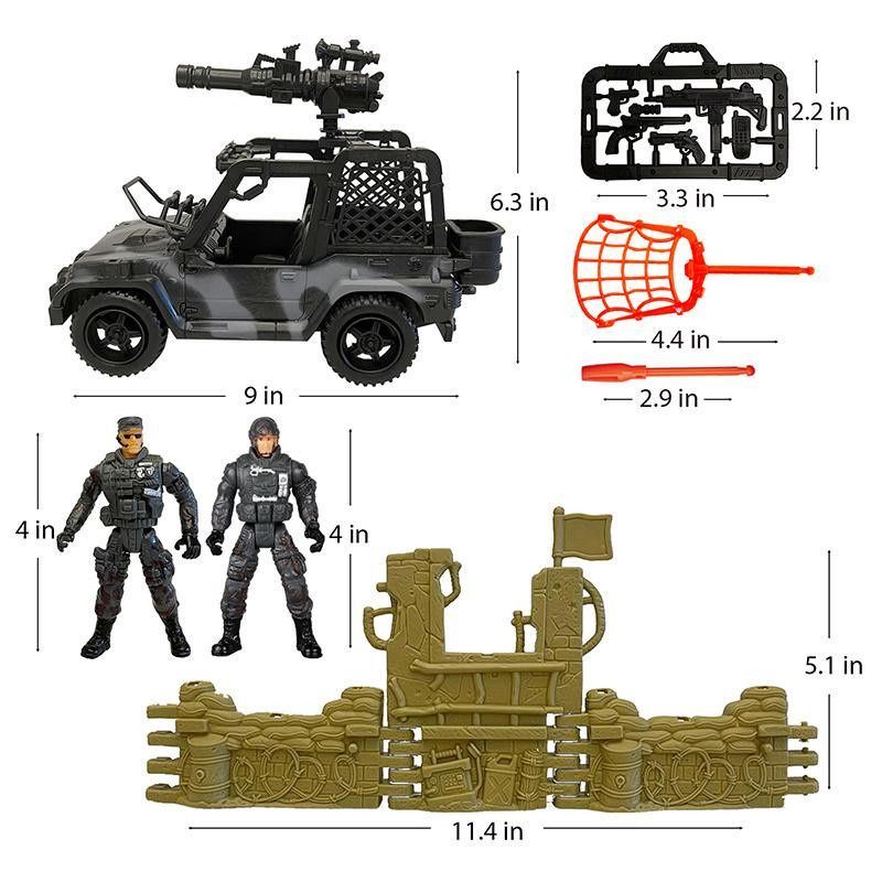 Yiran toy 1 Soldaten-Set Militär Graues Camouflage ab 6-12 Jahre - Bild 3