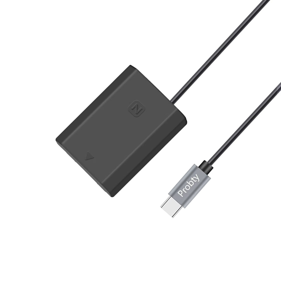 Sony USB-C zu NP-FZ100 Dummy Akku DC Power AC Adapter in Schwarz für Sony ILME-FX3 A6600 A7M3 A7RM4 A9 Kameras - Bild 2
