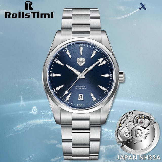 Rollstimi Armbanduhr, Automatik, Edelstahl, Saphirglas, Herren - Bild 1