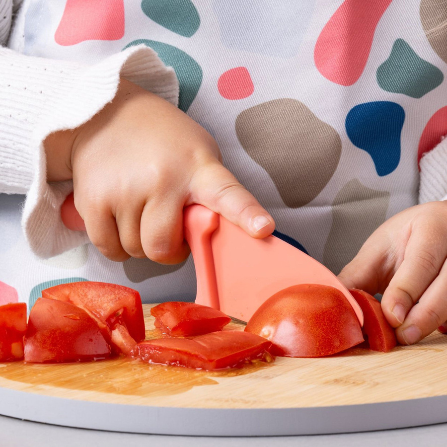 Fackelmann Kinderkochmesser Mini Cooking Meerjungfrau mit Klingenschutz, 2-teiliges Set, Orange - Bild 2