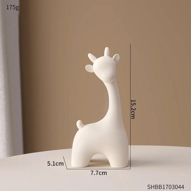 Exquisite Hirschstatue von Household supplies MH als nordische Skulptur aus Harz für deine Desktop-Dekoration - Bild 1