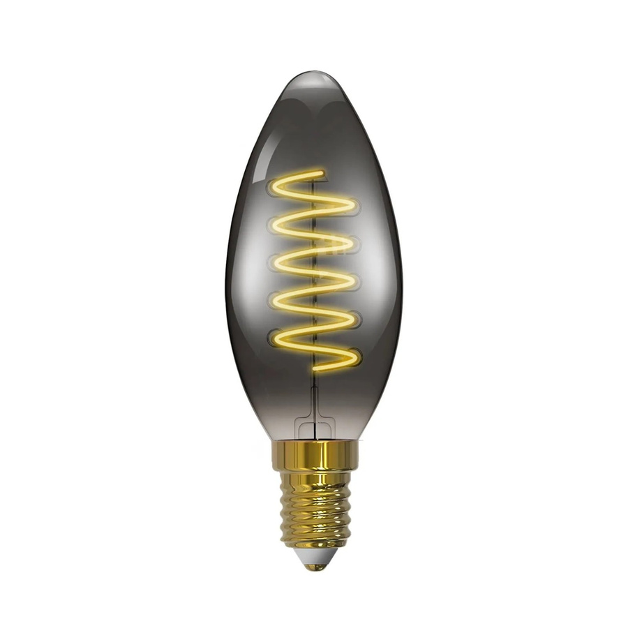 Arcchio LED Kerzenlampe E14 aus Glas in Grau und Transparent - Bild 2