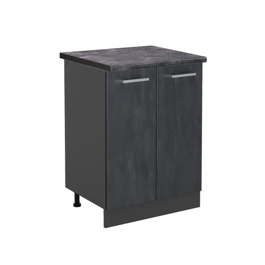 Vicco Küchenunterschrank R-Line in Schwarz Beton und Anthrazit mit mattem Finish, Breite: 60 cm - Bild 2