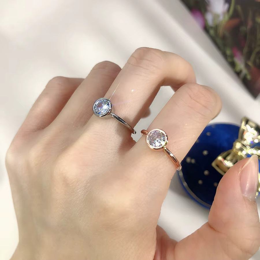 ZHOUYANG Ring, Zirkonia, Roségold, Damen - Bild 1