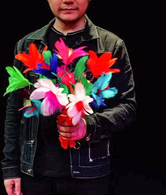 ZQION Blume zum Scrollen Zaubertricks, Bunt / Mehrfarbig - Bild 1