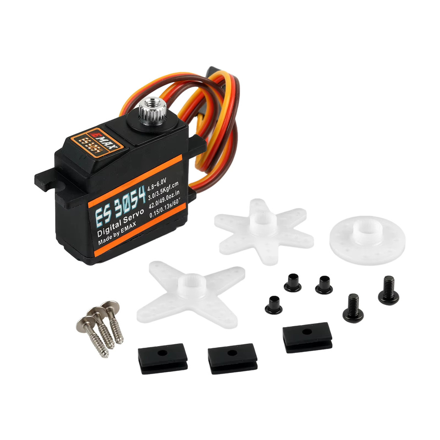 Emax ES3054 Digital Servo, Metall Getriebe, für RC FPV Flugzeug Hubschrauber - Bild 3