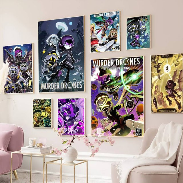 Potdemiel Anime Murder Drones Retro Wandposter aus Kraftpapier, Mehrfarbig, Rechteckig - Bild 1