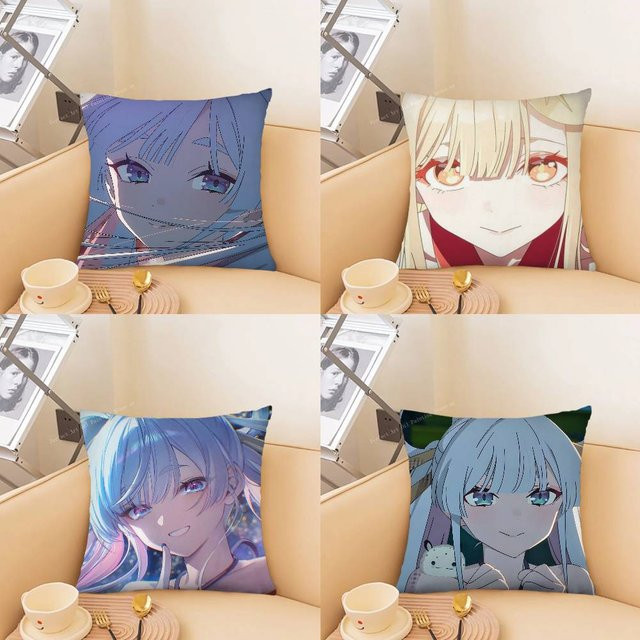 Quadratischer Kissenbezug Anime Cosmic Princess K-Kaguya von bilibili, Mehrfarbig, Breite: 40 cm, Höhe: 40 cm - Bild 1