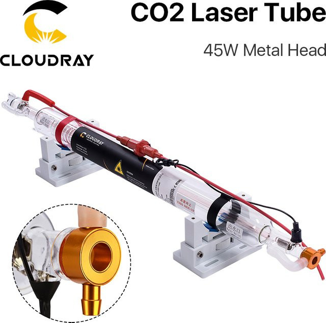 Cloud ray CO2-Laser-Metallkopfrohr aus Glas für CO2-Lasergravur- und Schneidemaschinen, Länge: 850 mm - Bild 1