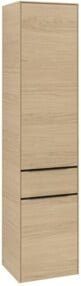 Villeroy & Boch Hochschrank Subway 3.0 in Blau und Beige mit Glastüren und Regalböden, B: 40 cm, H: 171 cm, T: 36,2 cm - Bild 1