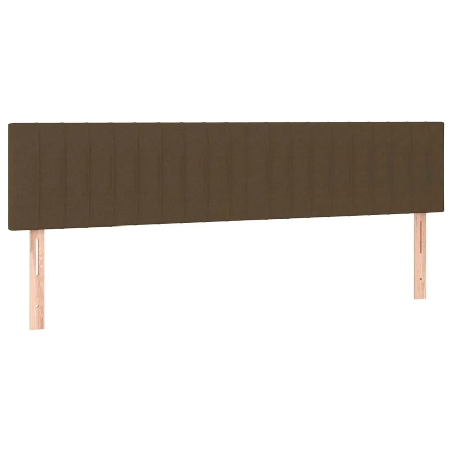 2er-Set vidaXL Kopfteile aus Stoff in Dunkelbraun, B/T/H: 80 x 5 x 78-88 cm - Bild 2