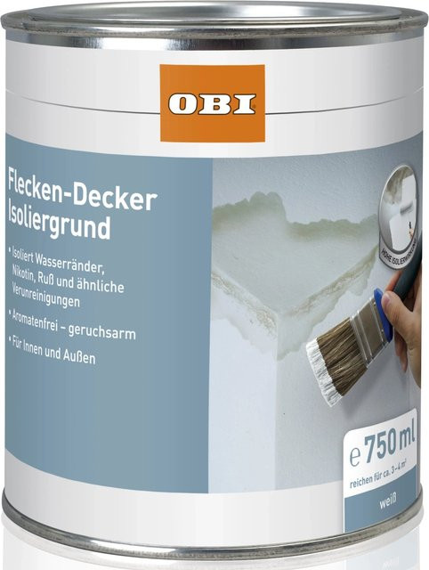 OBI Flecken-Decker Isoliergrund Weiß matt wasserbasiert 750 ml - Bild 1