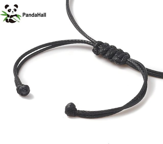 PandaHall Polyesterschnur mit Edelstahl-Binderingen, 31,4 cm, Unisex - Bild 1