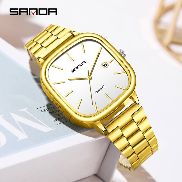 SANDA Armbanduhr Edelstahl, Quarz, Silber, Unisex - Bild 1