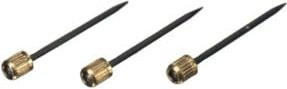 FLOREAT Wand-Haken mit Zylinderkopfnadeln und Einfachhaken, Farbe: Gold/Messing, Durchmesser: 2,5 mm - Bild 1