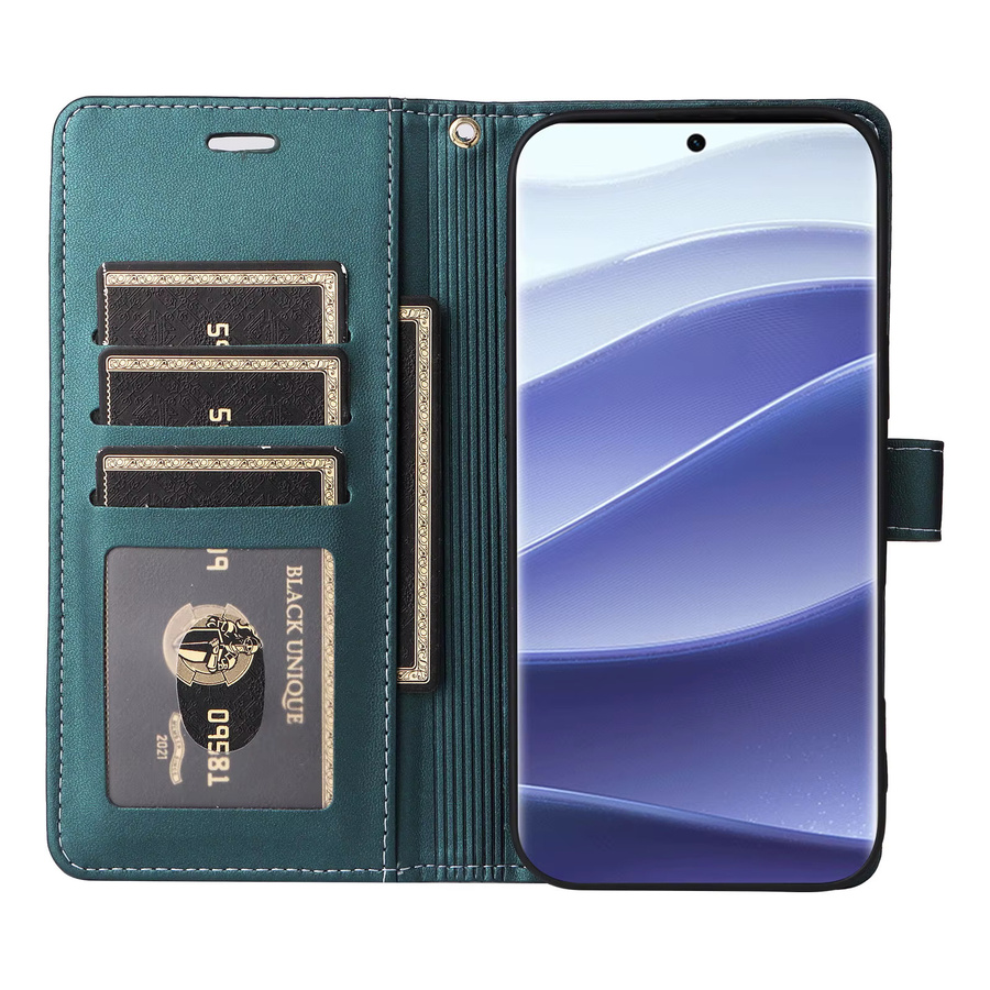 Xiaomi Business Brieftasche aus Leder für Redmi Note Serie mit Magnetverschluss und Kartenfächern in Lila - Bild 4