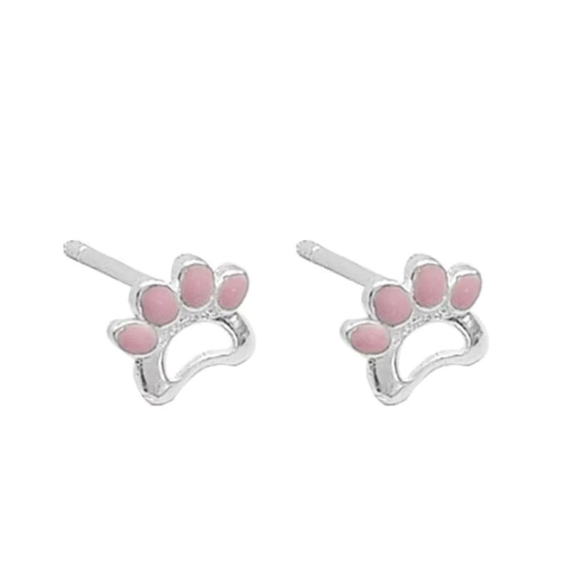 GaGa-Duck Ohrstecker, Katzenkralle, 925 Silber, rosa - Bild 5