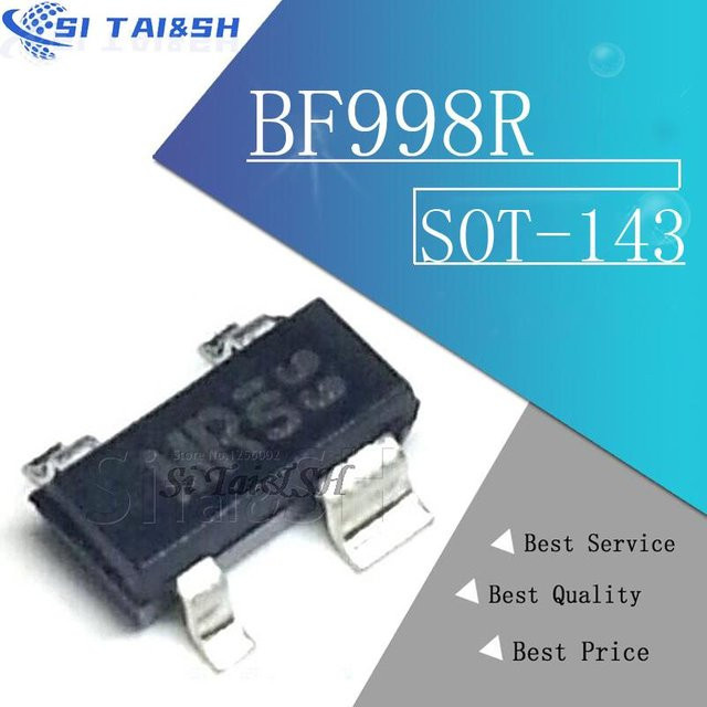 10 Stück BF998R SOT143 MOS-FET-Transistor von Si Tai&SH in Schwarz - Bild 1