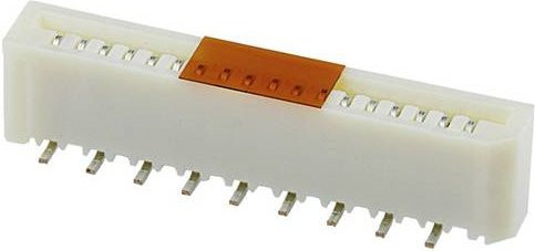 Molex Buchsenleiste Standard Weiß, 18 Polzahl, Rastermaß: 1.00 mm, Tape on Full Reel - Bild 1