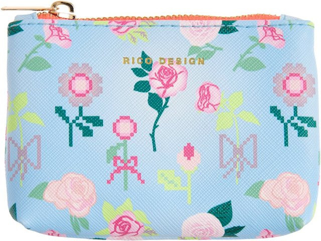 Rico Design Paper Poetry Etui La Vie en Rose XS in Pink und Blau - Bild 1