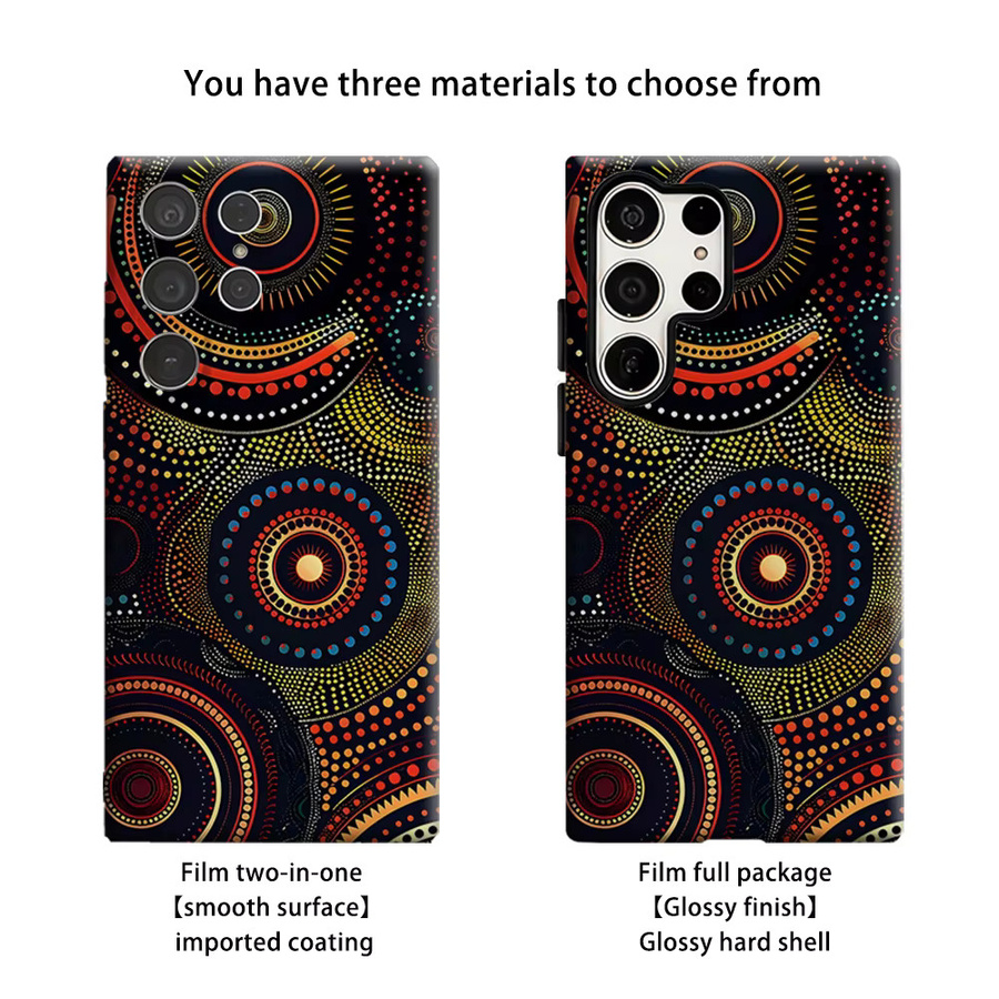 Stoßfeste Aboriginal Dot Art Handyhülle für Samsung Galaxy S26 S25 S24 S23 Ultra Plus in Multicolour - Bild 2