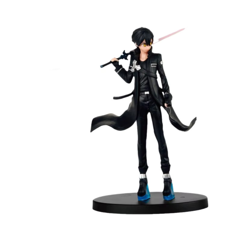 Bandai Sword Art Online Kirito Anime-Figur Schwarzer Schwertkämpfer in stehender Pose, Höhe: 17 cm - Bild 3