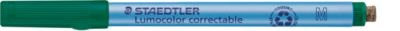 Staedtler Lumocolor correctable 305 M Folienstift in Grün mit 1 mm Strichstärke und integriertem Wischer - Bild 1