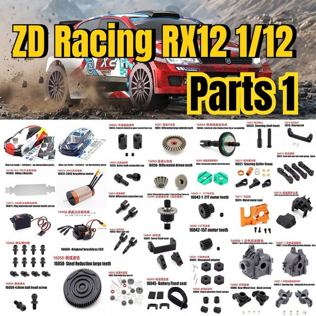 ZD Racing RX12 1/12 XTS P12 RC Auto Ersatzteile, Metall, Zubehör - Bild 1