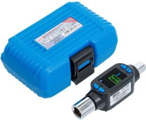BGS Digitaler Drehmoment-Adapter 1/2 Zoll 12,5 mm 40 - 200 Nm Blau - Bild 1