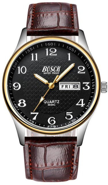 Dream Wristwatches Armbanduhr, Quarz, Edelstahl, Schwarz, Herren - Bild 1