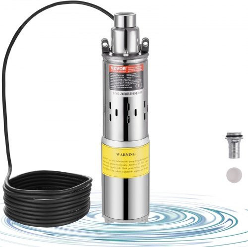 VEVOR Solar Wasserpumpe 48V DC 369W Tauchpumpe für Tiefbrunnen mit maximal 31,7 l/min Förderleistung und 83,2 m Förderhöhe zur Bewässerung von Farmen und Ranchs - Bild 1