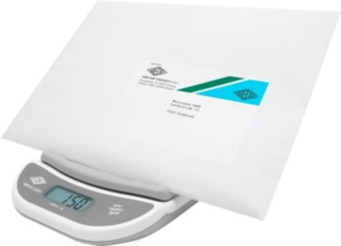 Elektronische Brief- und Päckchenwaage WEDO 2000 in Weiß/Grau mit LCD-Display - Bild 2