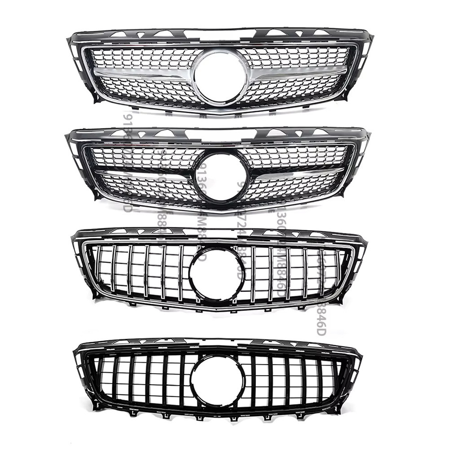 ICTA Diamant-Stil Frontgrill für Mercedes-Benz CLS W218 2011-2014 in Schwarz ohne Parkkamera - Bild 1