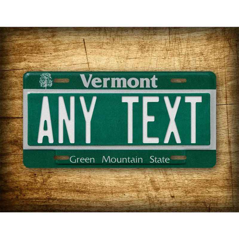 CIFBUY Metallschild Vermont Green Mountain State Wanddekoration in Weiß und Grün - Bild 3