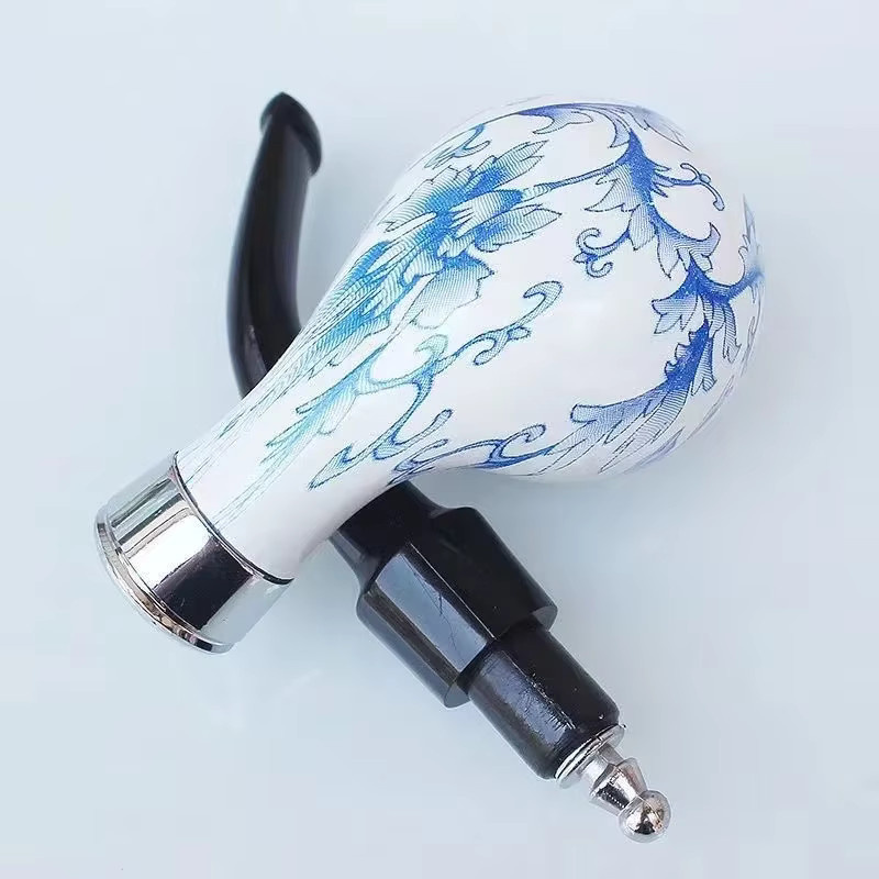 KeYi Retro-Rauchpfeife aus recycelbarem Material in Braun, reinigbare Tabakpfeife zur Teerreduktion - Bild 3
